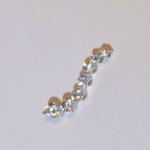 925 SAI Krishna Sterling Silver Graduated Crystal Pendant - Picture 4 of 6